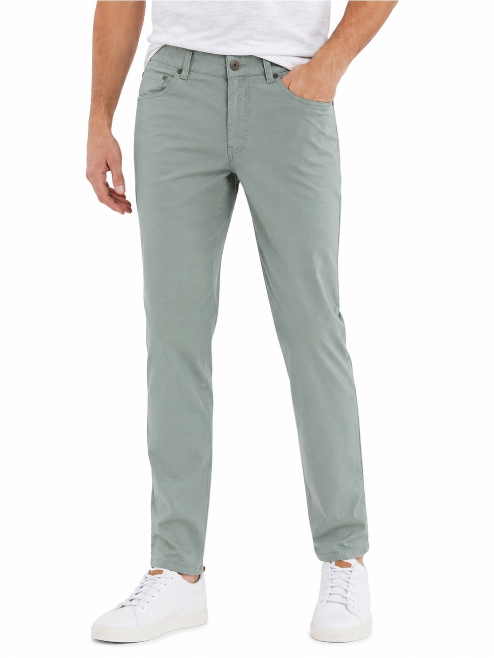 johnnie-O Slim Straight Jeans in Sage